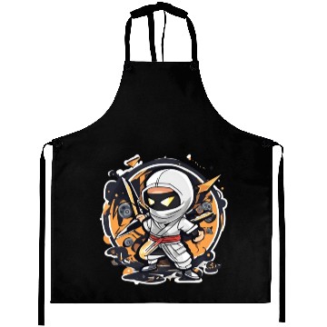 Discover Data Ninja Funny Gold Big Data Analyst Aprons