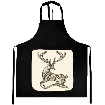 Discover Art Deco inspired reindeer Aprons