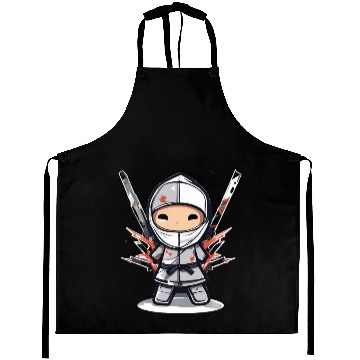 Discover Data Ninja Funny Silver Big Data Analyst Scientist Aprons
