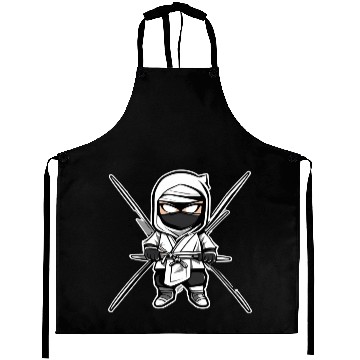 Discover Data Ninja White Funny Big Data Analyst Aprons
