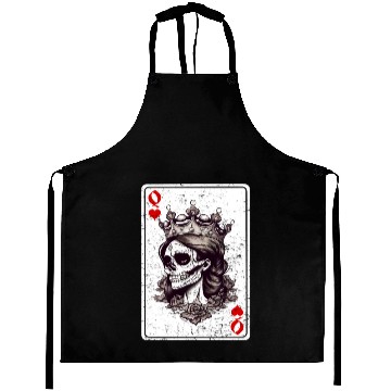 Discover Queen of Hearts Card Game Horror Heart Queen Aprons
