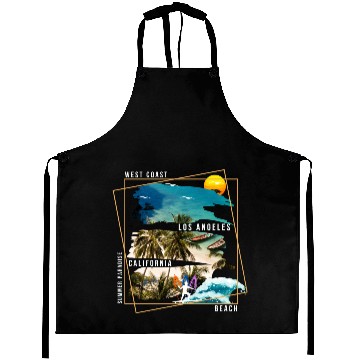 Discover West Coast Los Angeles California Beach Aprons