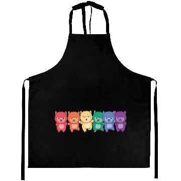 Discover Rainbow Alpaca Flag Pride Lgbtq Cute Alpacas Aprons
