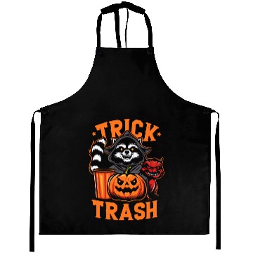 Discover trick or trash,scary halloween Aprons