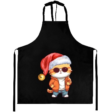 Discover Cat Lover Christmas Aprons