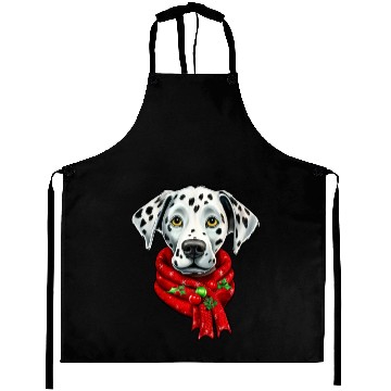 Discover dalmatian christmas pet design Aprons