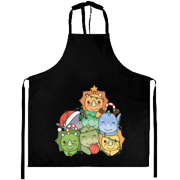 Discover Dinosaur Christmas Tree Funny Animal Aprons