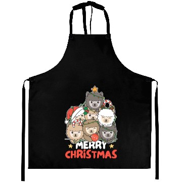Discover Alpaca Christmas Tree Merry Christmas Aprons
