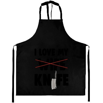 Discover I Love My Wife Knife Aprons