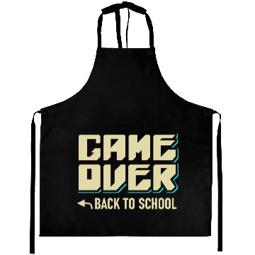 Discover Game Over Back To School Aprons