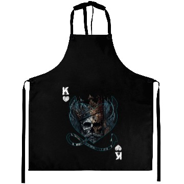 Discover Heart King Playing Card Halloween Gothic Fan Aprons