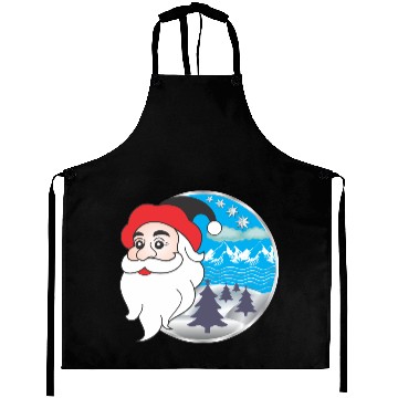 Discover Santa claus logo Aprons