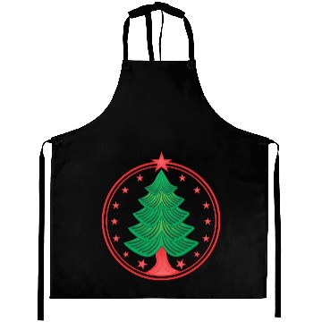 Discover Christmas tree logo Aprons