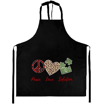 Discover peace love solution Aprons