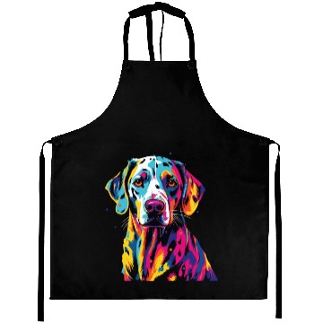 Discover Watercolor Colorful Dalmatian Aprons