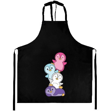 Discover Multisexual Flag Pride Lgbtq Cute Penguins Aprons