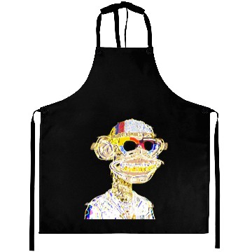 Discover NFT Casual monkey with tattoo Aprons