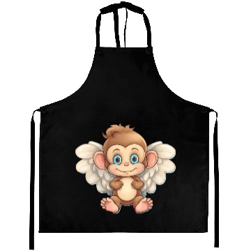 Discover monkey chimpanzee angel flights Aprons