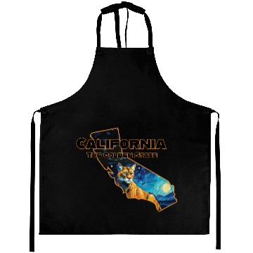 Discover California Wildlife - mountain lion Aprons
