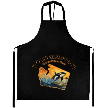Discover Washington Wildlife - orca Aprons