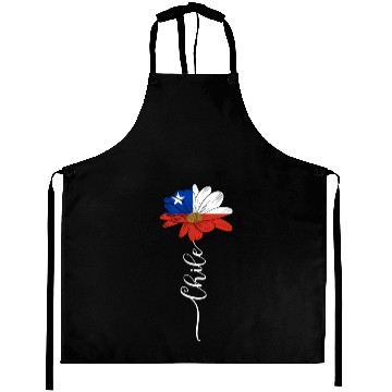 Discover Vintage Chile Sunflower Flag Chile Lover Aprons