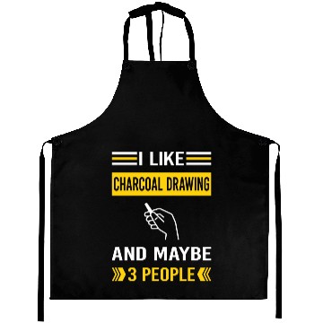 Discover 3 People Charcoal Drawing Aprons