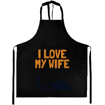 Discover I love my Wife Camping Glamping Backpacking Aprons