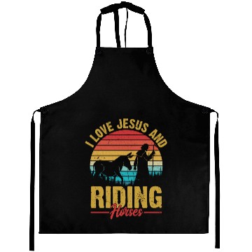 Discover I Love Jesus And Riding Horses Riding Woman Horseb Aprons
