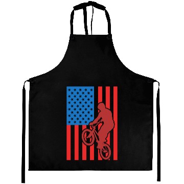 Discover Patriotic BMX Cyclist Aprons