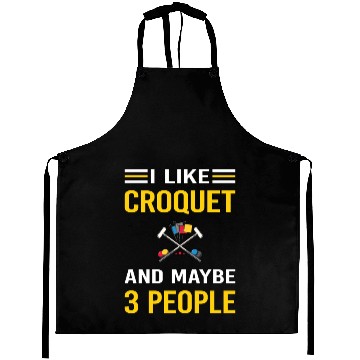 Discover 3 People Croquet Aprons