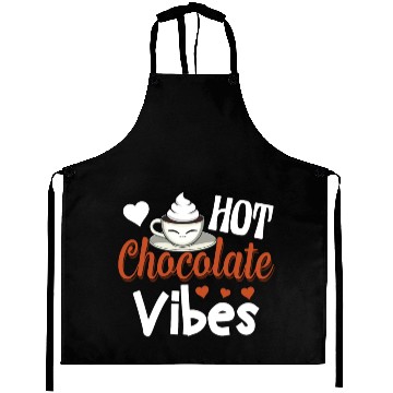 Discover Hot Chocolate Vibes Aprons