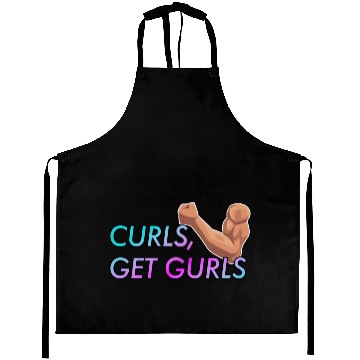 Discover CURLS GET GURLS GYM MUSCLE Aprons