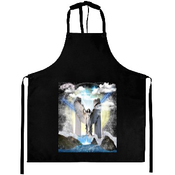 Discover Celestial Gateway - Angelic Serenity Aprons