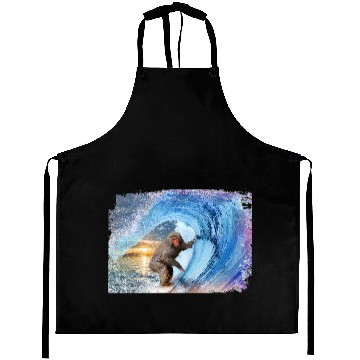 Discover surfer monkey Aprons