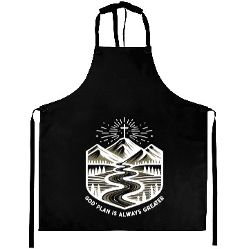 Discover God's Plan is Always Greater Aprons