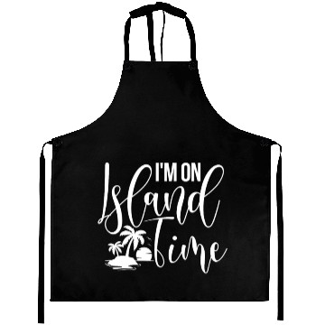 Discover Oak Island I'm On Island Time Aprons
