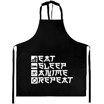 Discover Anime Typography Aprons Japanese Manga Aprons