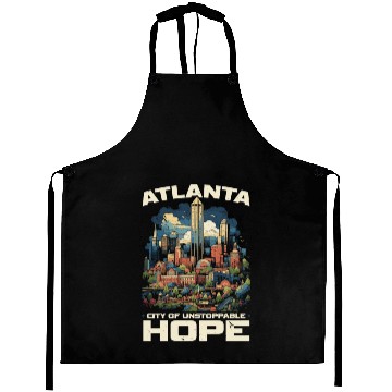 Discover Atlanta City Georgia USA America United States Aprons
