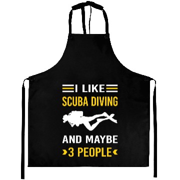 Discover 3 People Scuba Diving Diver Aprons