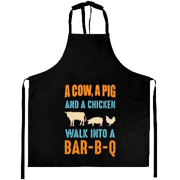 Discover Barbecue BBQ Joke GIft For Grill Master Chef Aprons