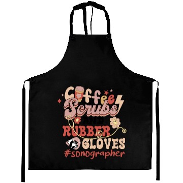 Discover Coffee Scrubs and Rubber Gloves Sonographer Aprons