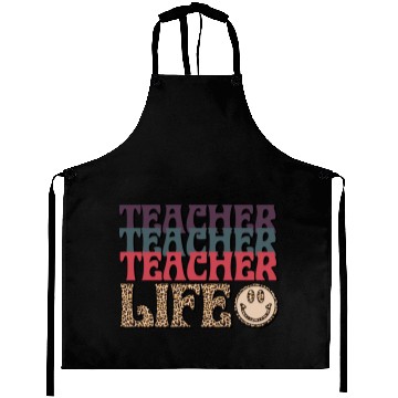 Discover Teacher Smile Face Aprons