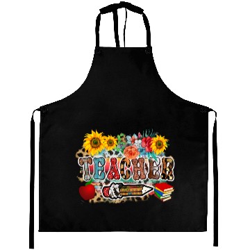 Discover Retro Wildflower Teacher Aprons
