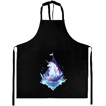 Discover Ice Sailing Unicorn Ice Sailor Ice Boating Aprons