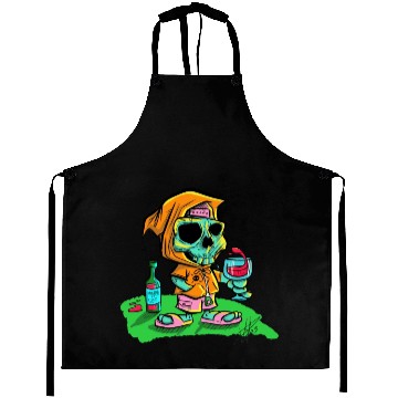 Discover Death of thirst. Thirsty skeleton. Aprons