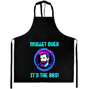 Discover Neon Retro Barber Shop Sign 80s Style Mullet Hair Aprons