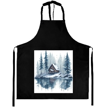 Discover Winter cabin Aprons