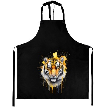 Discover wild tiger head Aprons