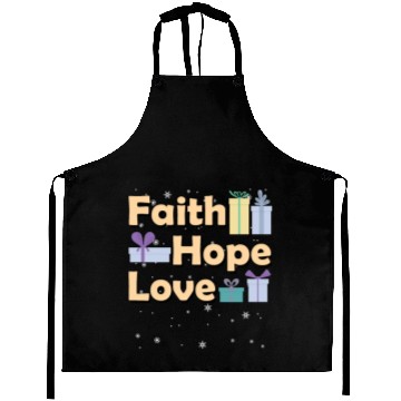 Discover Religious Family Christmas Matching Costume Faith Aprons