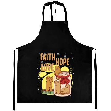 Discover Faith Hope Love Religious Christmas Costume Aprons